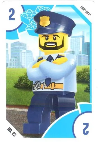 Toys "R" Us Trading Card Various Themes - No. 22 - City - 2 Polizeichef / Police Officer