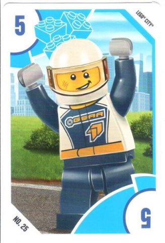 Toys "R" Us Trading Card Various Themes - No. 25 - City - 5 Rennfahrer / Race Driver