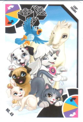 Toys "R" Us Trading Card Various Themes - No. 49 - Friends - Haustiere / Team Pets