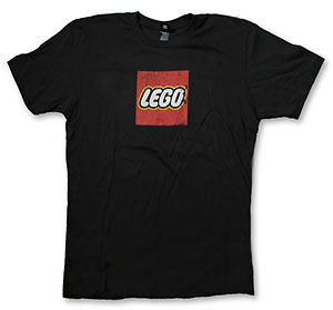 T-Shirt, Paul Frank Women's Distressed LEGO Logo, Black