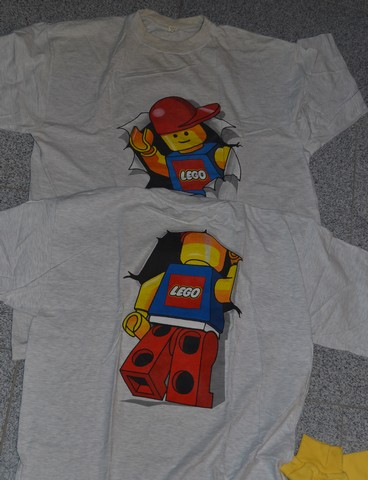 T-Shirt, Minifigure Breaking through from Back to Front