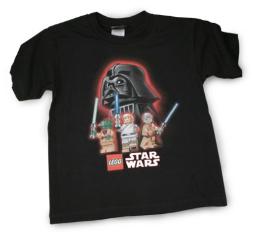 T-Shirt, SW LEGO Star Wars Yoda, Luke, Ben and Vader - Action Lineup
