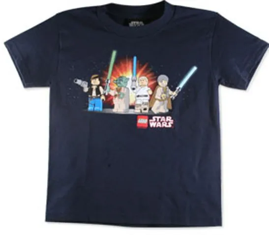 T-Shirt, SW Star Wars Action Lineup Darth Vader, Yoda, Luke Skywalker, Obi-Wan Kenobi