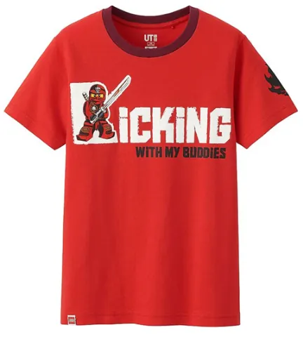 T-Shirt, UNIQLO Boys, NINJAGO Kicking With My Buddies