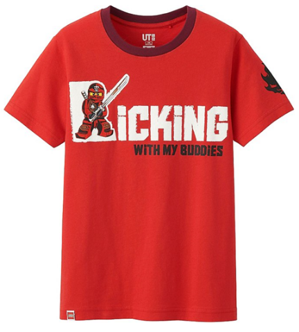 T-Shirt, UNIQLO Boys, NINJAGO Kicking With My Buddies