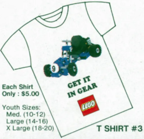 T-Shirt, Technic, 'GET IT IN GEAR' (T-3/T Shirt #3)