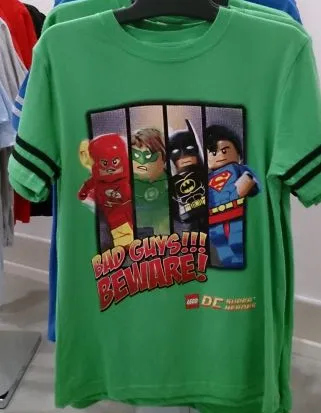 T-Shirt, DC Super Heroes 'Bad Guys!!! Beware!', Children's