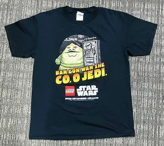 T-Shirt, Star Wars Jabba The Hutt, Ban Gon Wan She Co, O Jedi, LEGO Club