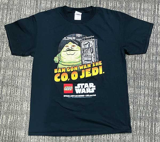 T-Shirt, Star Wars Jabba The Hutt, Ban Gon Wan She Co, O Jedi, LEGO Club