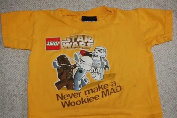 T-Shirt, SW LEGO Star Wars Never Make a Wookiee MAD