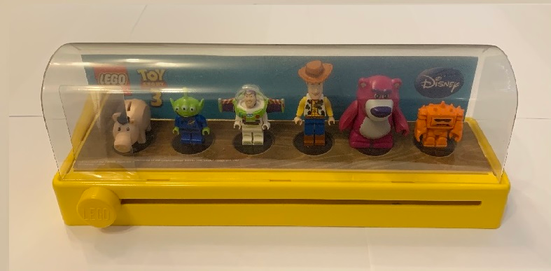 Display Assembled Minifigures, Toy Story 6 Minifigures with Magnifier in Plastic Case