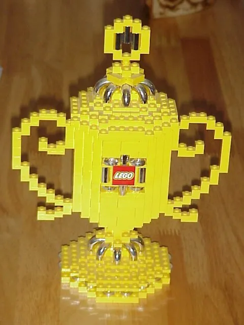 Trophy Cup with LEGO Logo Pattern (Glued)