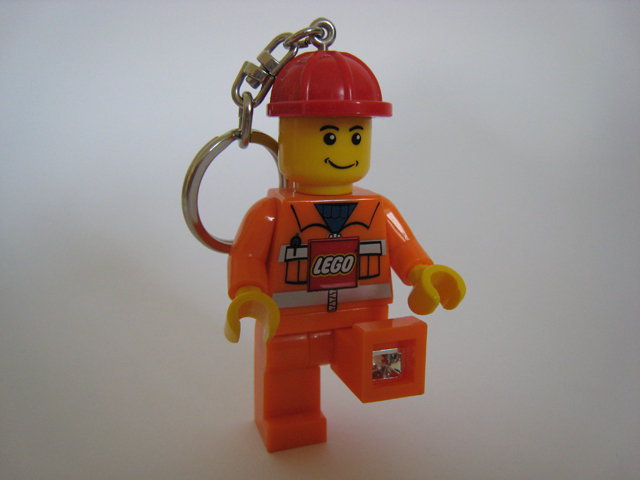 LED Key Light Construction Worker Key Chain (LEDLite)