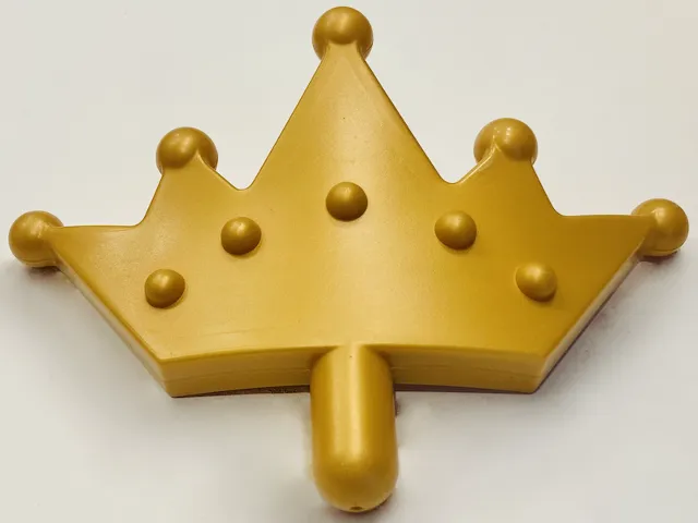 Upscaled Crown Tiara, 5 Points, Rounded Ends, Blow Molded