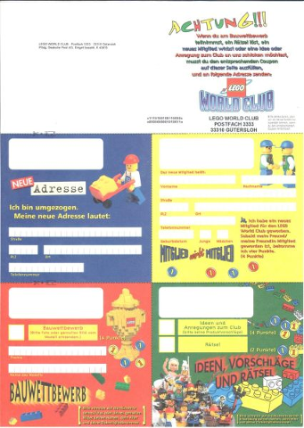 LEGO World Club Coupons (German)