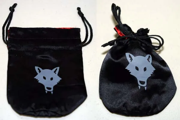 Money Pouch with Drawstring, Wolfpack Pattern