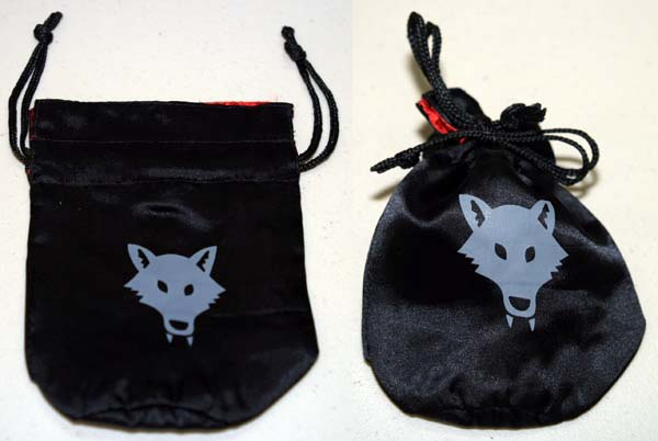 Money Pouch with Drawstring, Wolfpack Pattern
