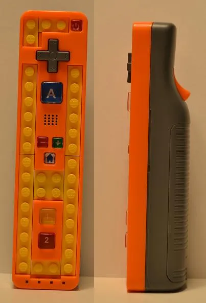 Remote Unit Orange, LEGO Play and Build Remote for Nintendo Wii - Without Tiles