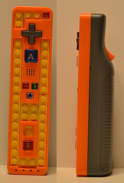 Remote Unit Orange, LEGO Play and Build Remote for Nintendo Wii - Without Tiles