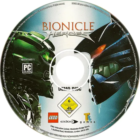 BIONICLE Heroes Demo Disk CD-ROM (Lego Magazine UK)