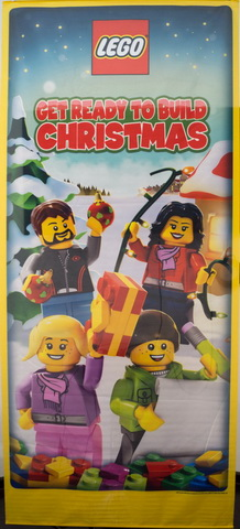 Display Flag Cloth, 'GET READY TO BUILD CHRISTMAS'