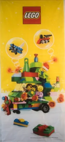 Display Flag Cloth, Christmas Present Car