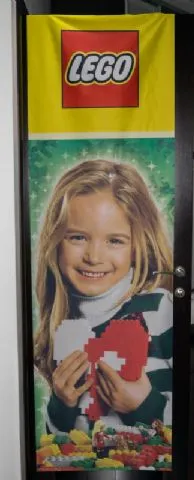 Display Flag Cloth, Holiday Girl Holding Heart with Friends Stephanie and Olivia