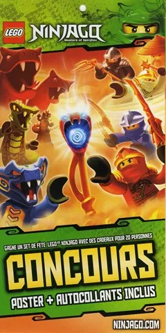 Competition Form for Winning Ninjago Sets (French) with Sticker Sheet
