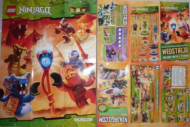 Competition Form for Winning Ninjago Sets (Dutch) with Sticker Sheet
