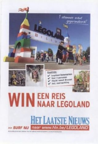 Competition Form for Winning a Trip to Legoland or Sets - Small (HLN)