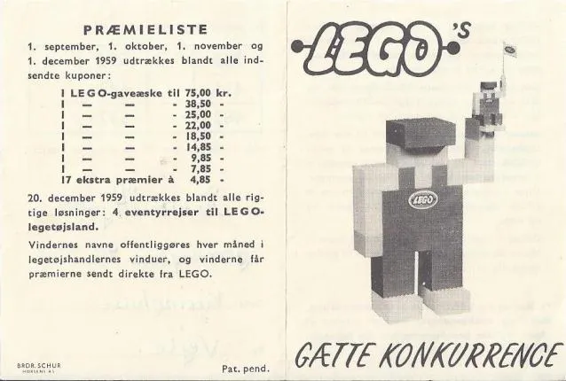 Competition Form, 1959 Danish