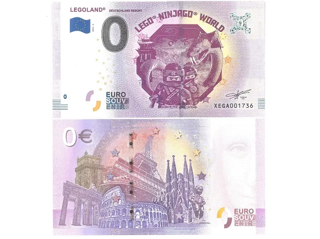 Banknote, 0 Euro LEGOLAND Deutschland Resort - LEGO NINJAGO World Pattern (2019 Edition)