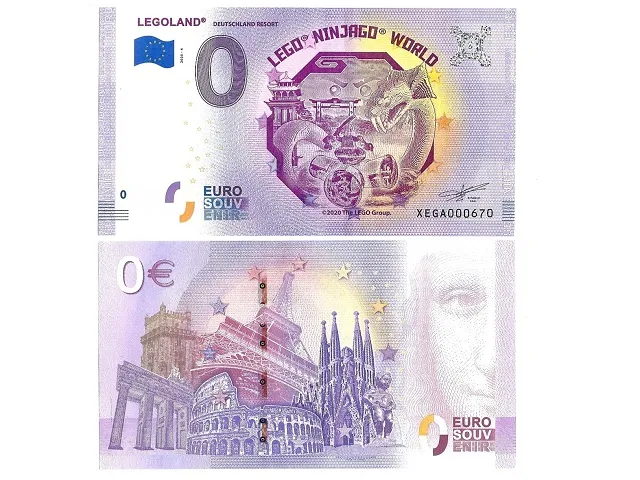 Banknote, 0 Euro LEGOLAND Deutschland Resort - LEGO NINJAGO World Pattern (2020 Edition)