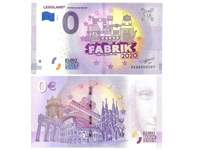 Banknote, 0 Euro LEGOLAND Deutschland Resort - FABRIK 2020 Pattern