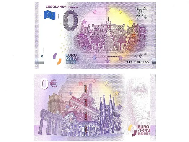 Banknote, 0 Euro LEGOLAND Feriendorf - Architecture Pattern
