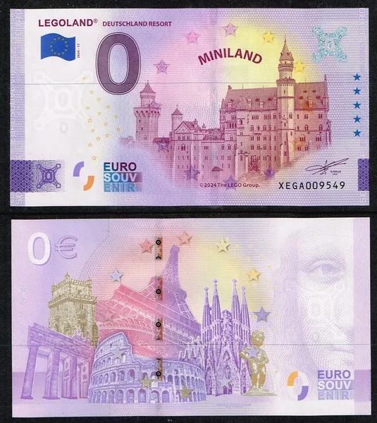 Banknote, 0 Euro LEGOLAND Deutschland Resort - Miniland Pattern (2024 Edition)