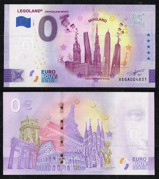 Banknote, 0 Euro LEGOLAND Deutschland Resort - Miniland Pattern (2022 Edition)