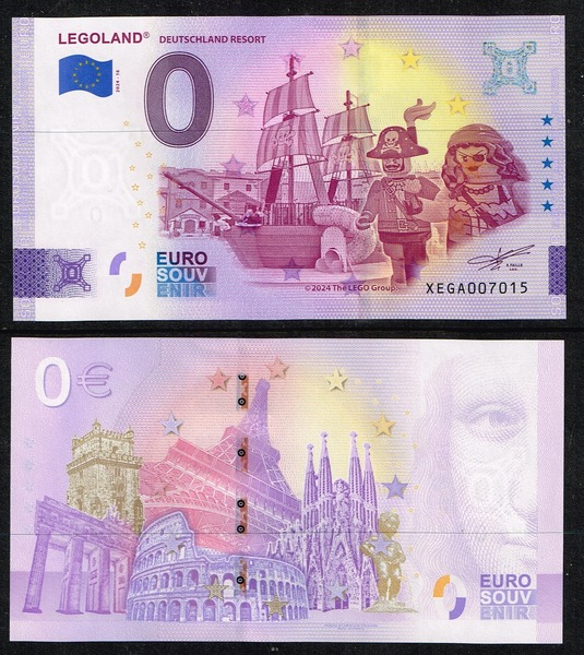 Banknote, 0 Euro LEGOLAND Deutschland Resort - Pirates Pattern