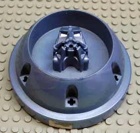 Canister Lid, Bionicle Toa (Original) with Technic Axle Holes and Head Shape