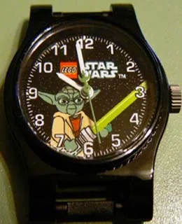 Watch Part, Case Analog, Star Wars - Yoda on Left, White Hour and Minute Hands, Sand Green Second Hand with Rebel Alliance Symbol