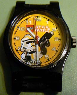 Watch Part, Case Analog, Star Wars - Clone Trooper Ep. 3, White Hour and Minute Hands, Red Second Hand