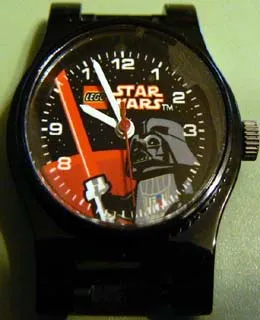 Watch Part, Case Analog, Star Wars - Darth Vader, White Hour and Minute Hands, Red Second Hand