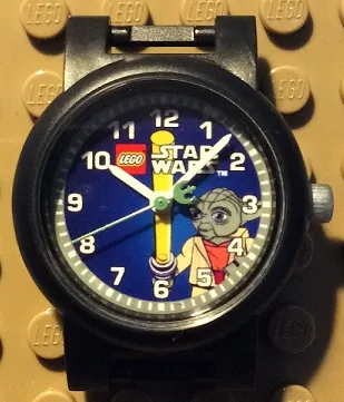 Watch Part, Case Analog, Star Wars - Yoda on Right, White Hour and Minute Hands, Sand Green Second Hand with Rebel Alliance Symbol