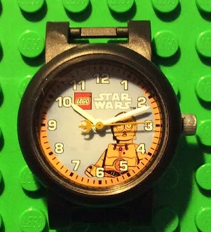 Watch Part, Case Analog, Star Wars - C-3PO on Right, White Hour and Minute Hands, Gold Second Hand with Rebel Alliance Symbol