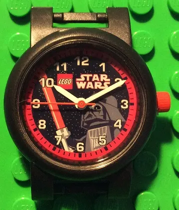 Watch Part, Case Analog, Star Wars - Darth Vader, White Hour and Minute Hands, Red Second Hand, Red Crown