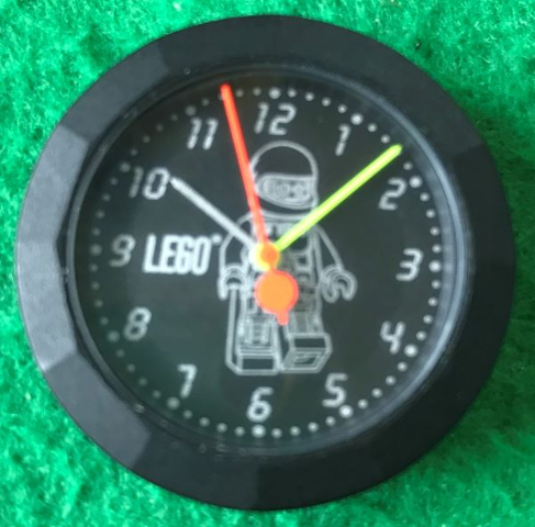 Watch Part, Case Analog, Space - Spyrius Droid, Silver Hour Hand, Neon Green Minute Hand, Neon Red Second Hand with Circle