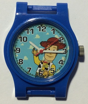 Watch Part, Case Analog, Toy Story - Woody, White Hour and Minute Hands, Red Second Hand