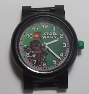 Watch Part, Case Analog, Star Wars - Chewbacca, White Hour and Minute Hands, Silver Second Hand with Rebel Alliance Symbol