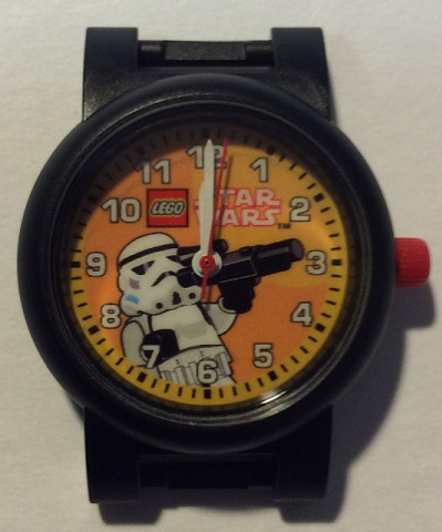 Watch Part, Case Analog, Star Wars - Stormtrooper, White Hour and Minute Hands, Red Second Hand