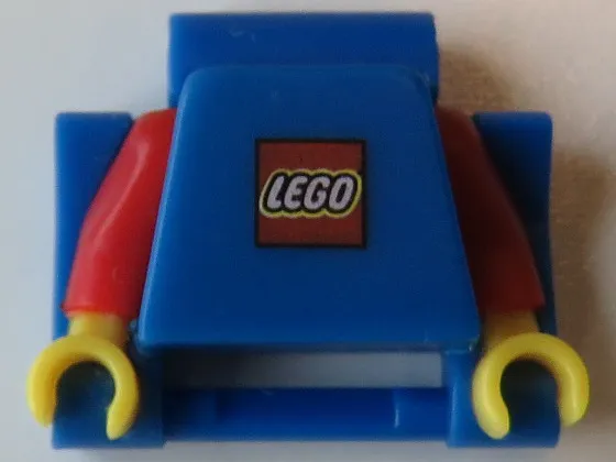 Watch Part, Band Link - Minifigure Body Part, Torso with LEGO Logo, Red Arms, Yellow Hands